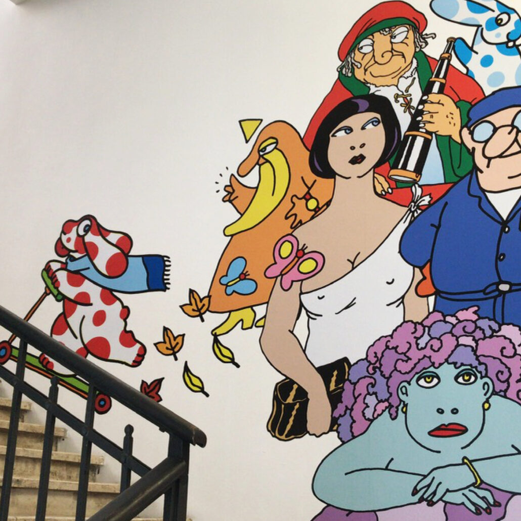 Grafica allestimento produzione e stampa Allestimento mostre ed eventi - Mostra Altan Maxxi Roma